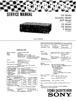 Sony TC-K620 - Service Manual 